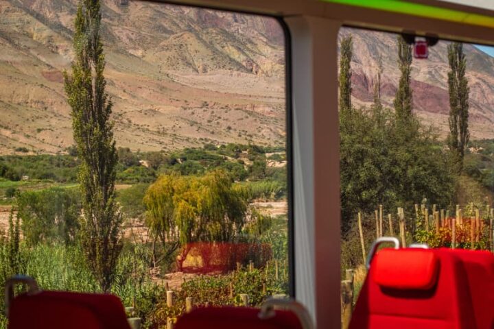 Tren Solar de la Quebrada. Interior de los vagones.